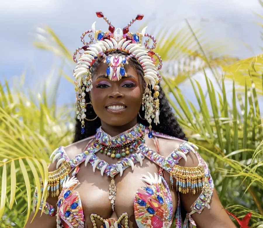 Myahh Beauty — carnival queen glam with jewelled headpiece